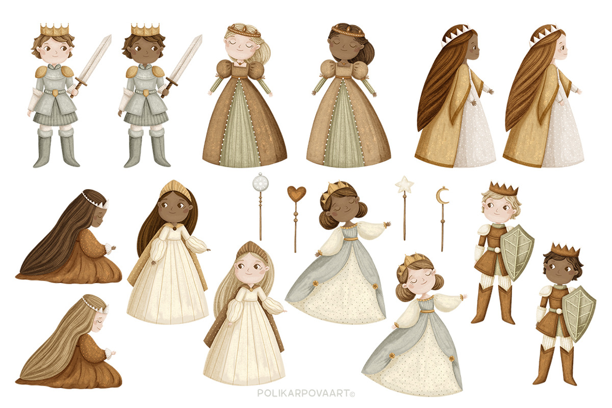 Fairytale - magic clipart & patterns, an Animal Illustration by polikarpovaart (Photo 13 of 16)