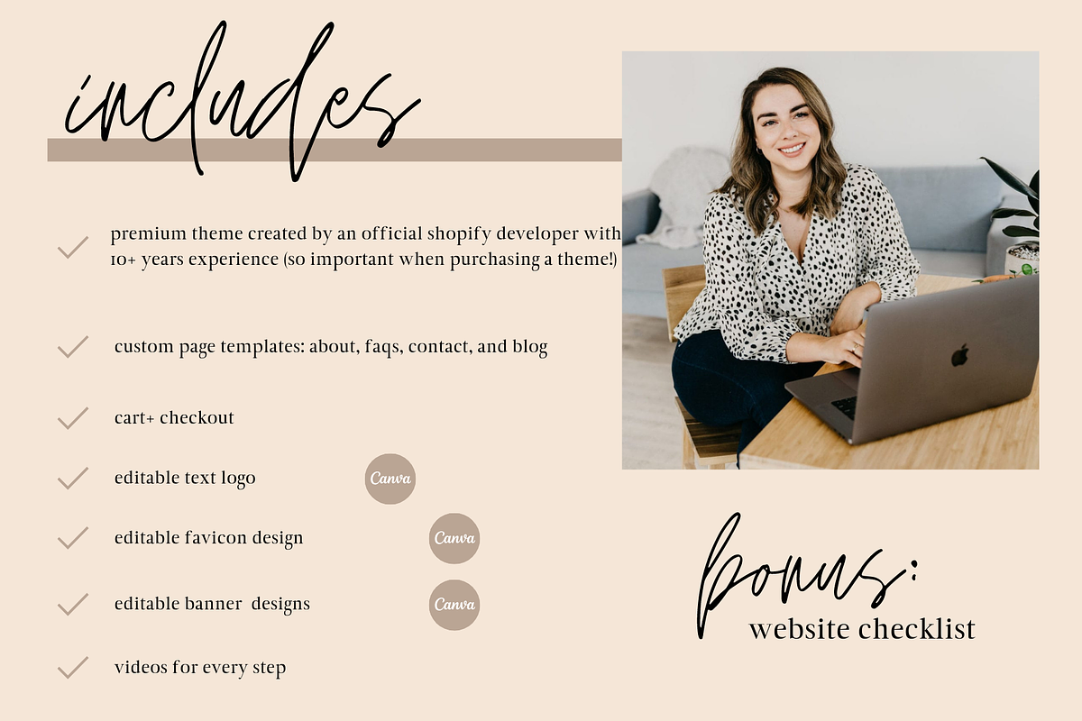 Shopify Template I BEIGE FOR DAYS, a Shopify Template by Easy Website Themes (Photo 3 of 6)