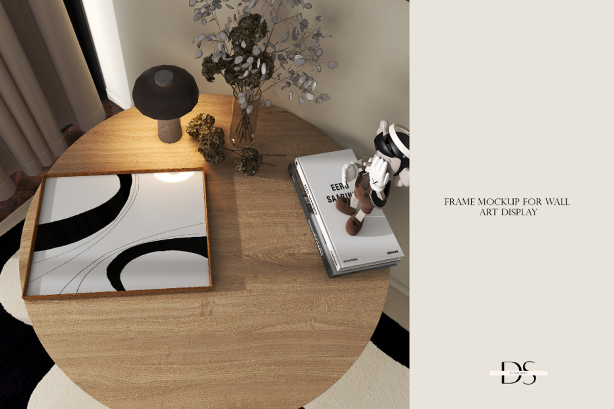 Wooden Frame psd mockup, a Print Template by DSTUDIO888 (Photo 3 of 4)