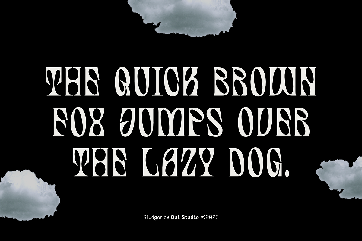 Sludger Edgy Display Font, a Serif Font by Oui Studio (Photo 2 of 10)