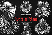 10 Bundle Dark Art Warrior Knight, an Illustration by Morspective (Thumbnail 1 of 7)