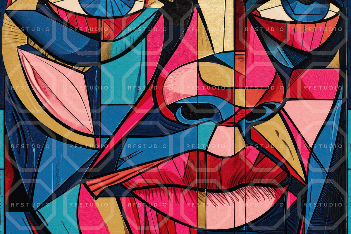 MOSAIC VISAGE. Seamless Bundle, a Texture Illustration by RefinedFantasyStudio (Photo 9 of 9)
