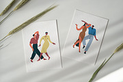 Happy couples dancing at party set, a Person Illustration by Good Studio (Thumbnail 5 of 5)
