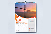 Modern Wall Calendar 2024, a Templates & Theme by pixelcreatx (Thumbnail 7 of 7)