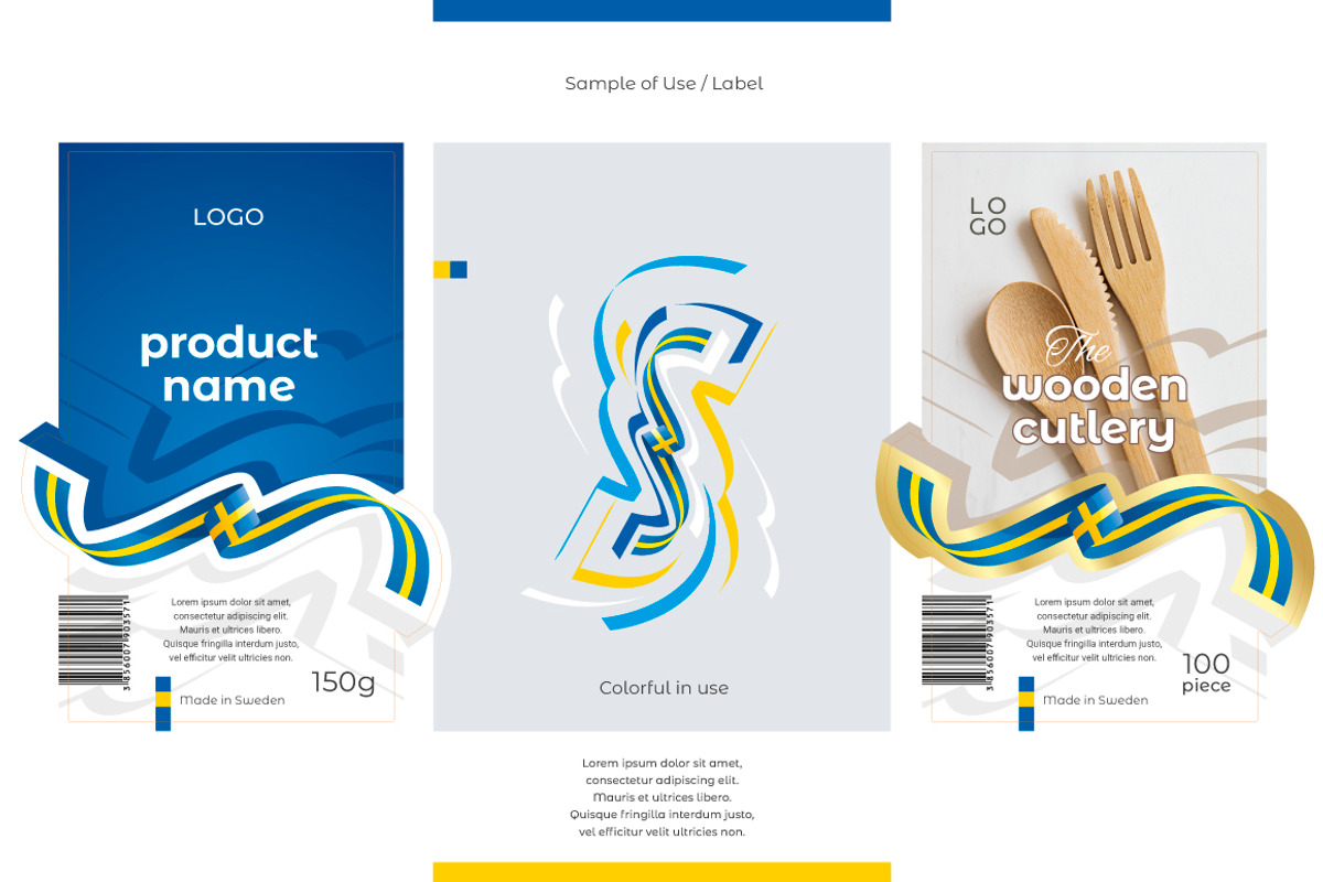 Sweden flag ribbon vector, a Templates & Theme by Simbos (Photo 6 of 9)