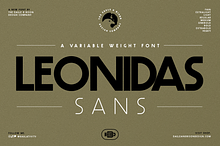 Leonidas Sans - Variable Weight Font
