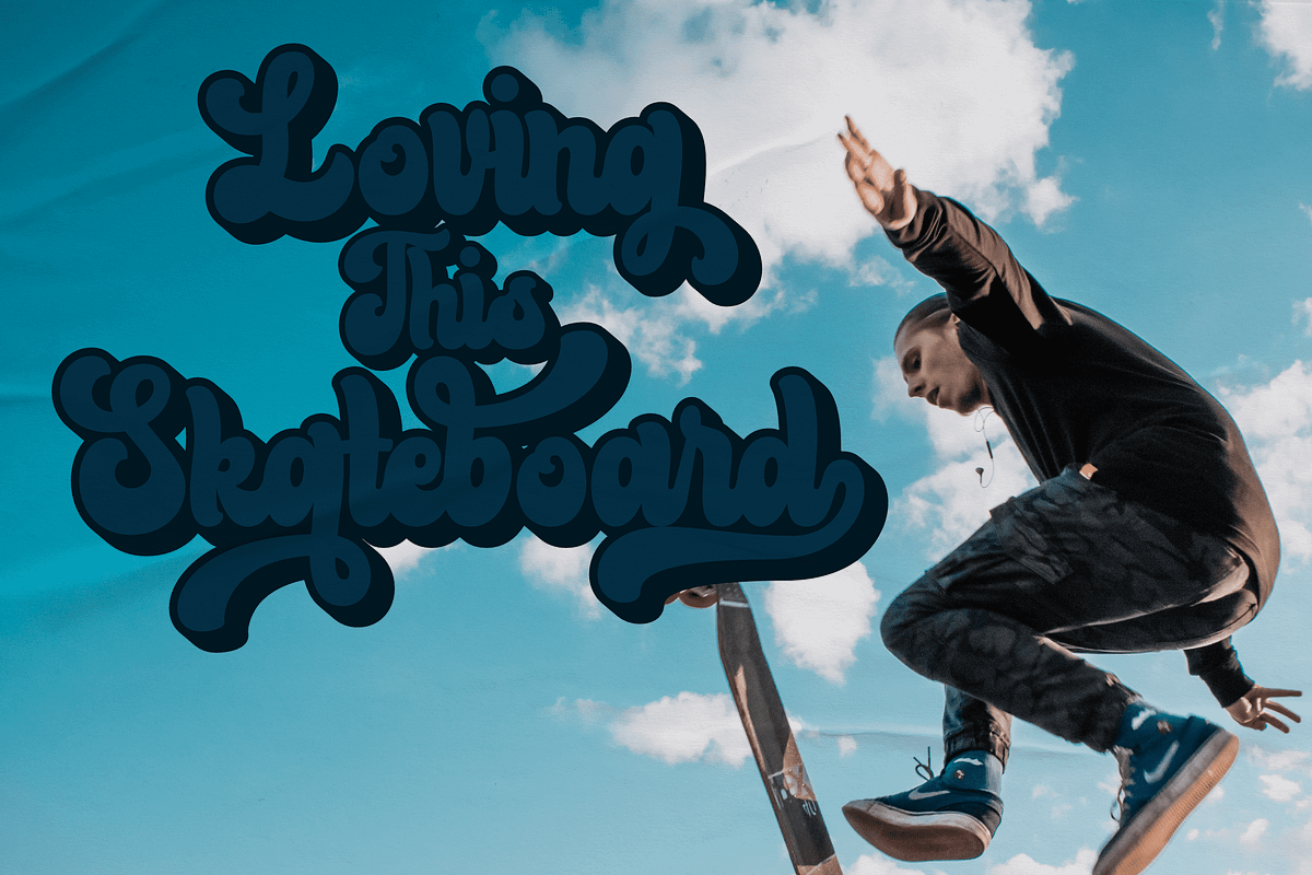 Bluend - Retro Script Display, a Script Font by ahweproject (Photo 8 of 10)