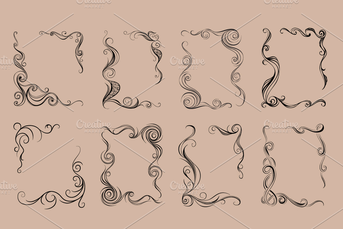 Vector frame and corners preview 2
