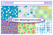 20 Y2K Backgrounds/Patterns, a Pattern Graphic by DigitalSlide (Thumbnail 1 of 3)