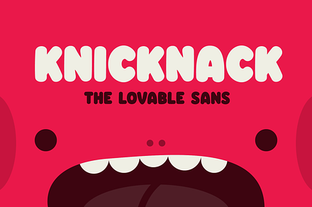 Knicknack - The lovable sans serif