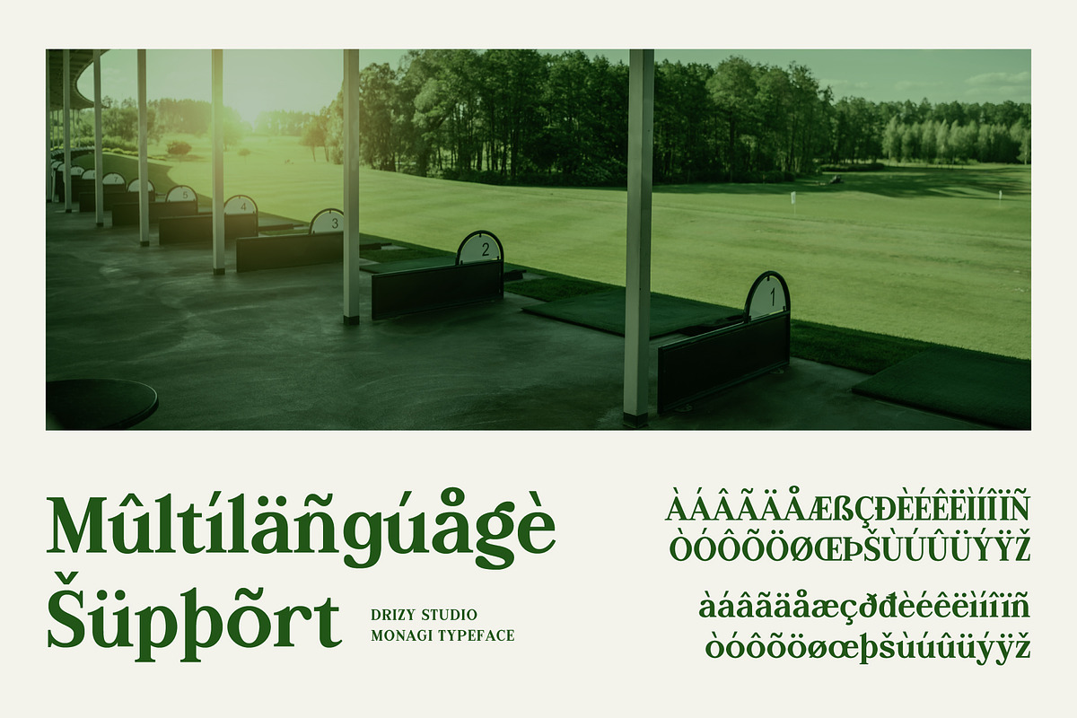Monagi – Retro Golf Serif Font, a Serif Font by Drizy (Photo 6 of 10)