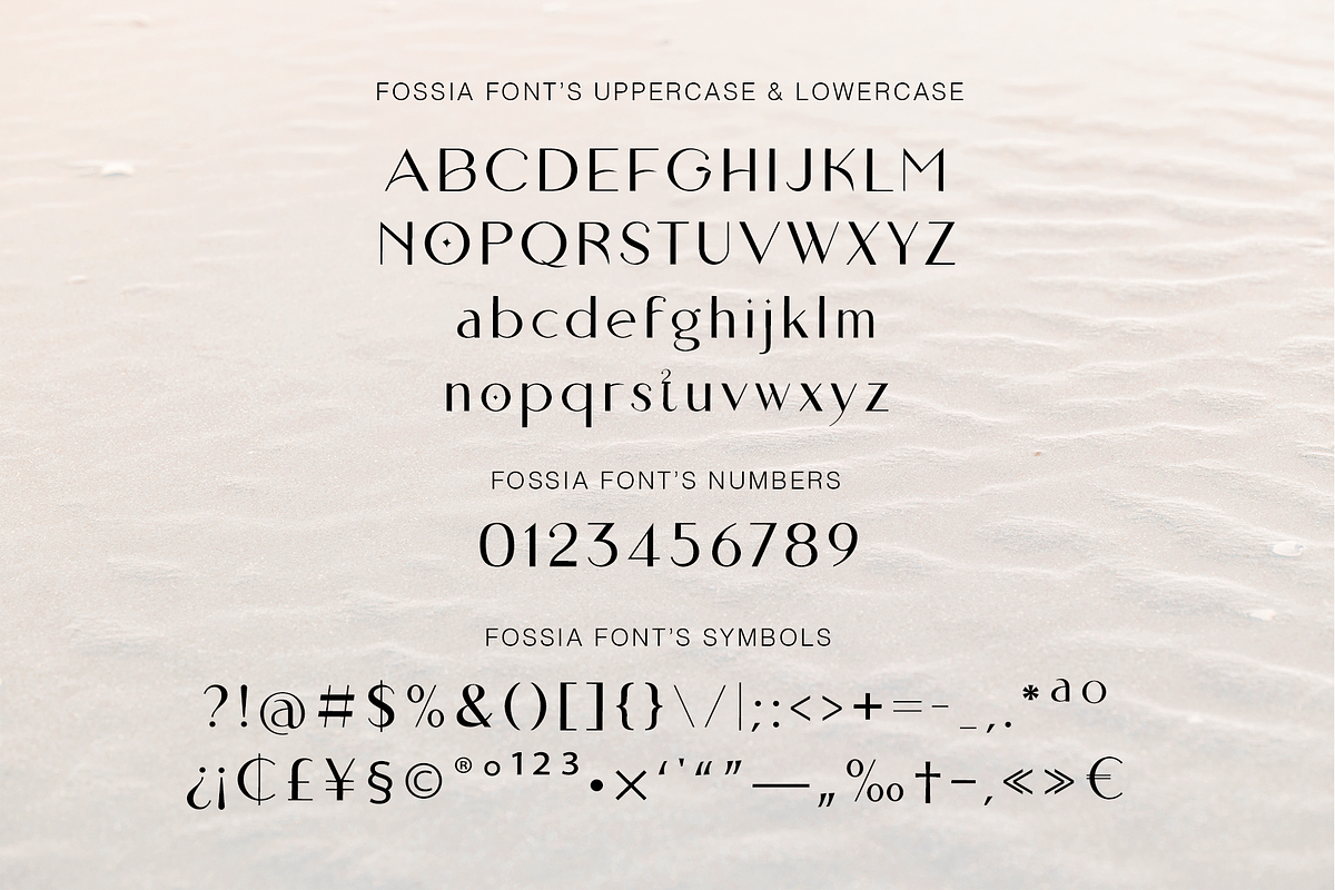 Fossia - Chic Modern Sans Display, a Sans Serif Font by Cloverons (Photo 14 of 14)