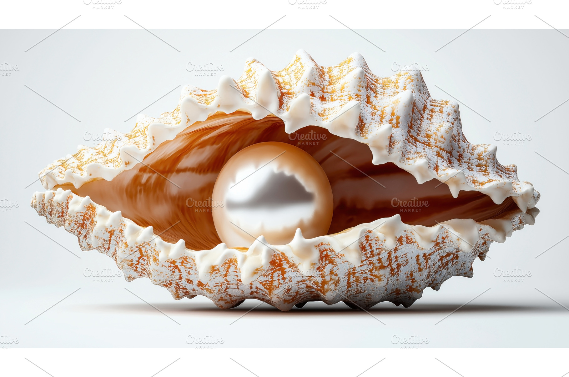 Close-up of a large seashell with a, an Animal Photo by Sergey Kotenev