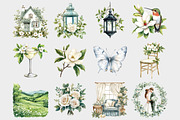 Watercolor Flower Clipart, a Seasonal Illustration by Design Market (Thumbnail 3 of 5)