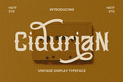 Cidurian, a Blackletter Font by HATFSTUDIO (Thumbnail 1 of 9)