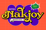 Retro Nakjoy - Branding Logo Font, a Serif Font by Nirmana Visual (Thumbnail 1 of 13)