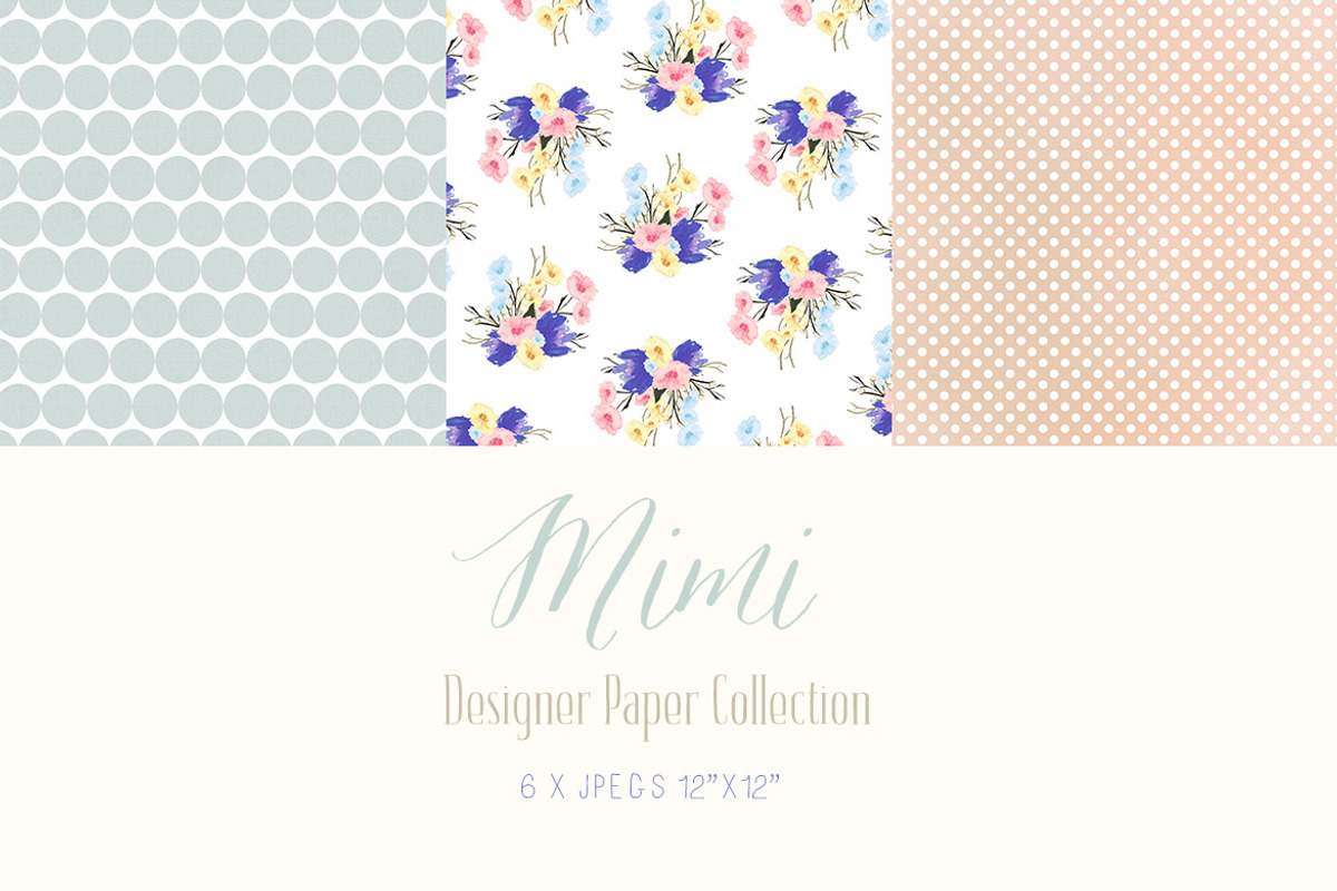 Digital Designer Paper - Mimi preview 3