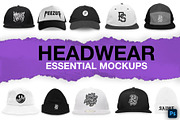Headwear Mockup Essentials, a Hoody Mockup by Pixel Sauce™ (Thumbnail 1 of 6)