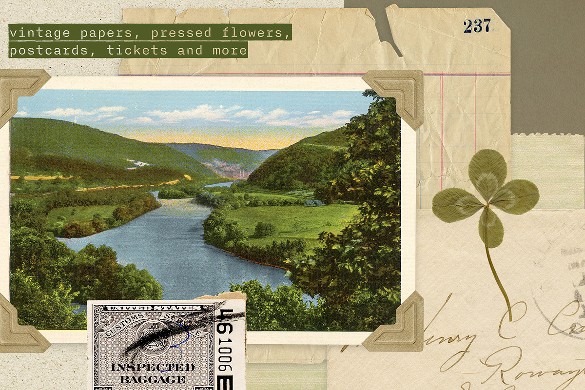 Nostalgic Travel Scrapbook Elements, an Object Graphic by Paper Makes (Photo 4 of 7)