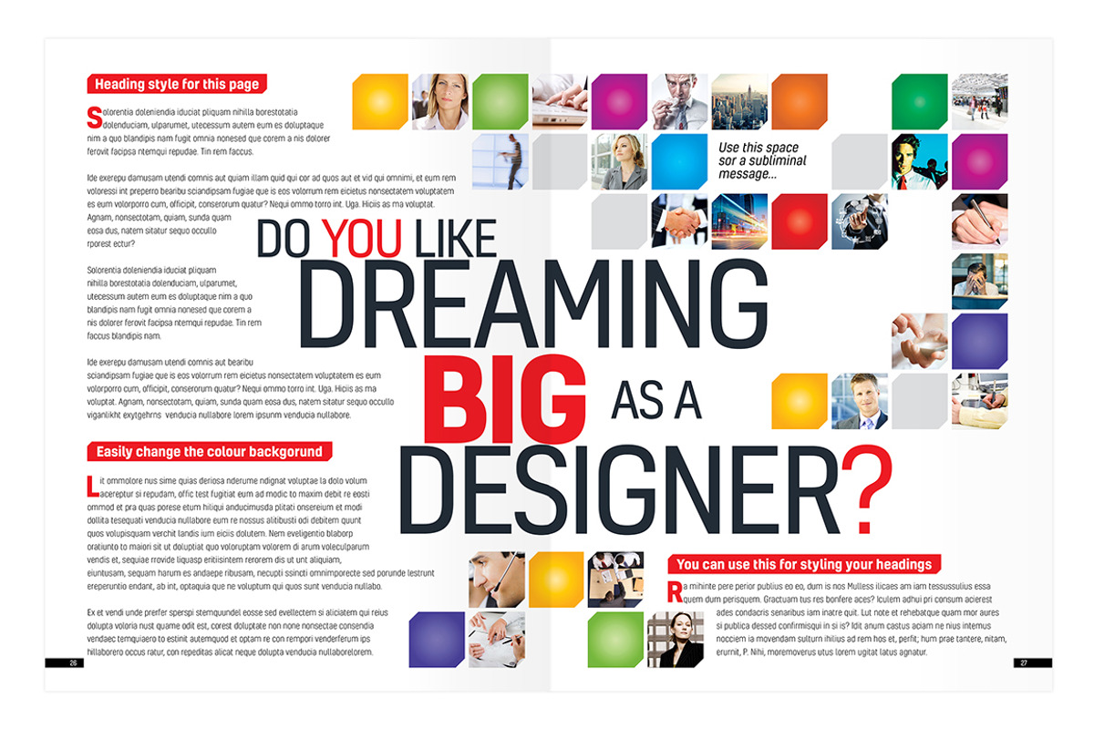 Magazine Template InDesign 01, a Magazine Template by Love Graphic Design (Photo 22 of 28)