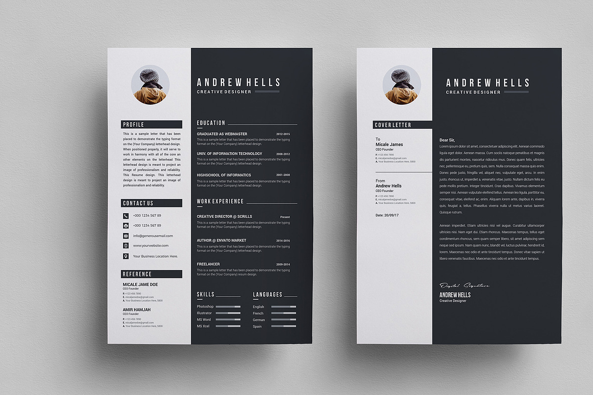 Resume, a Resume Template by GenerousArt (Photo 1 of 3)