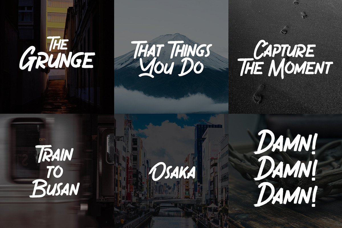 Gronzy - Brush Font preview 8