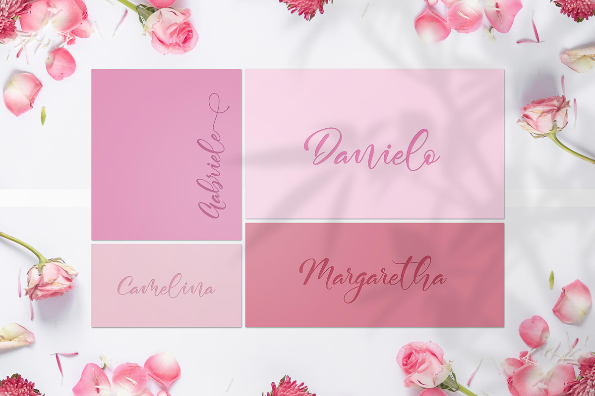Kamelitta  - Beautiful Curvy Script, a Script Font by Almarkhatype (Photo 4 of 10)