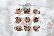 Fauna Line Icons, an Outline Icon by Lyolya Profitrolya (Thumbnail 1 of 2)