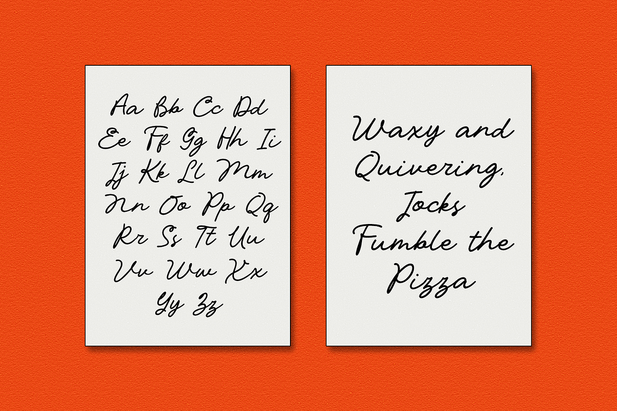 Nigheist - Monoline Script, a Font by Haps Space (Photo 9 of 13)