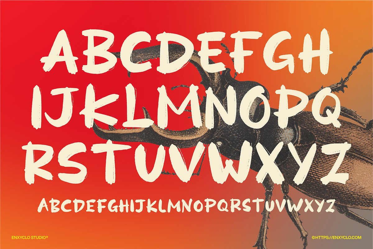 Sadigo Urbane - Rough Brush, a Handwritten Font by Enxyclo Studio (Photo 8 of 12)