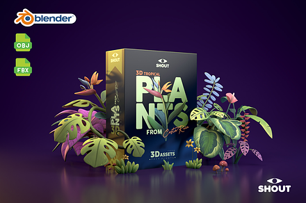 Tropical Plants Pack - Rigged, a Plants & Tree 3D Model by Estudio Shout Asset Store