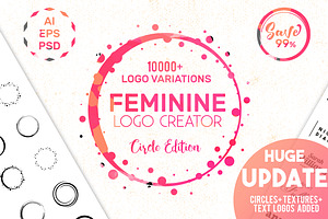 Feminine Logo Creator Kit - Circle