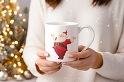 Cheerful Santa Claus vector set, a Seasonal Illustration by Olga Proz (Thumbnail 3 of 7)