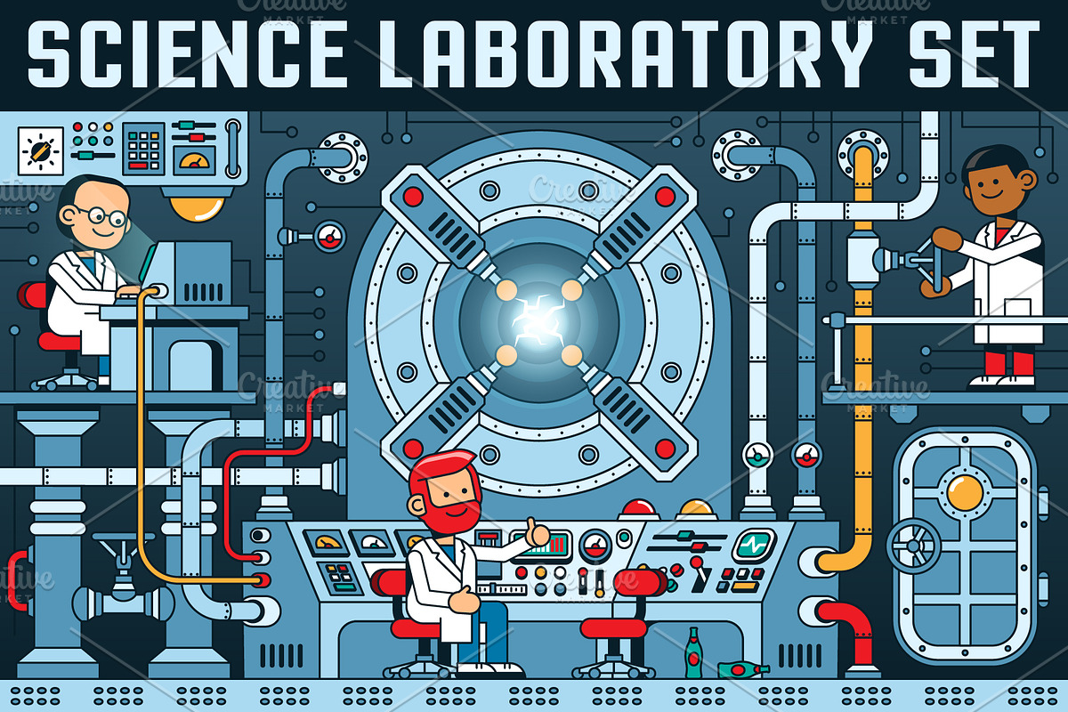 Science Laboratory Set, an Education Illustration by Agor2012 shop (Photo 1 of 6)