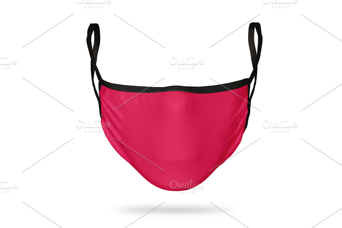 Face mask mockup realistic front, a Mask Mockup by Radmila (Photo 7 of 9)