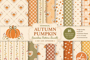 Whimsical Autumn Pumpkin Papers