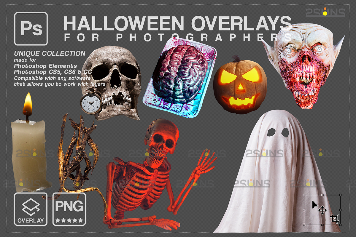 Halloween overlay, Photoshop overlay, an Object Graphic by 2SUNS (Photo 4 of 9)