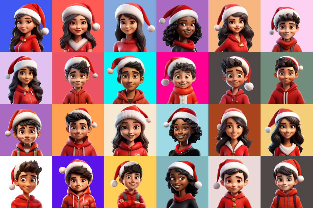 125 Animoji - Christmas Children, a Characters & Person 3D Model by Digital Blood (Photo 7 of 9)