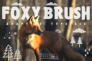 Sale ! 50% off FOXY BRUSH + BONUS, a Font by fopifopi (Thumbnail 1 of 5)