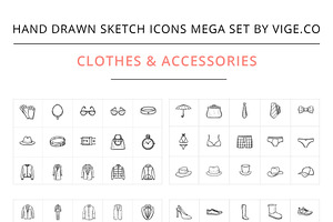 Hand Drawn Sketch Vector Icons