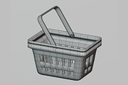 Shopping basket, an Object 3D Model by fahad121 (Thumbnail 5 of 7)