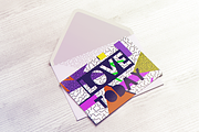 Postcard With Envelope MockUp, a Print Template by coloformia (Thumbnail 4 of 10)