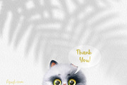 Cartoon kittens back to school set, an Animal Illustration by Azuzlikus (Thumbnail 3 of 3)