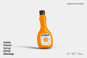 Syrup Bottle Mockup, a Packaging Mockup by Unerispace