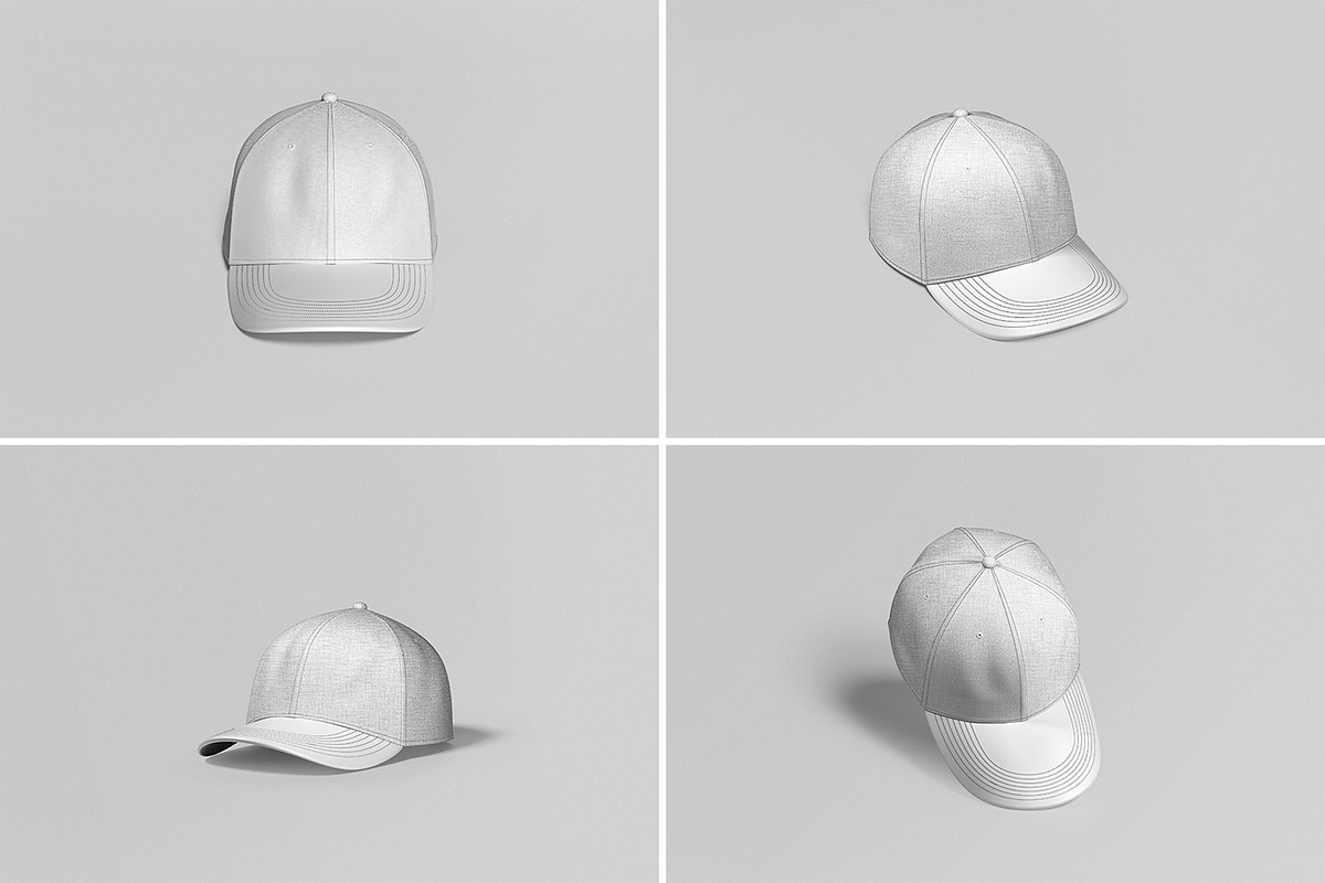 Premium Cap Mockup Set, a Hat Mockup by seramoe (Photo 6 of 6)