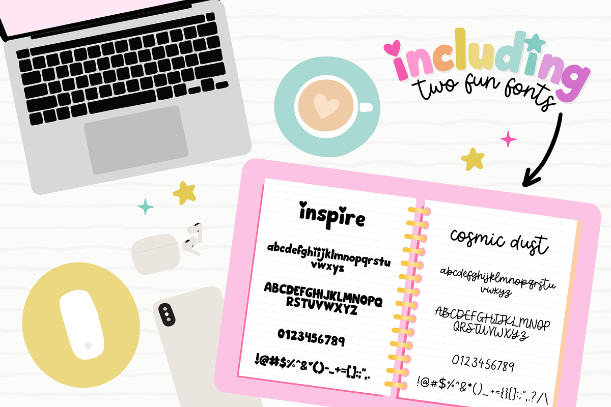 Inspire Font Pair, a Handwritten Font by Design Pixie (Photo 2 of 9)