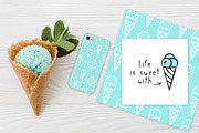 Ice Cream Font and Graphics Pack, a Script Font by Nadezda (Thumbnail 6 of 11)