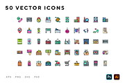 Retail icons, an Outline Icon by Wencory (Thumbnail 1 of 2)