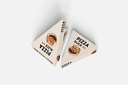 Pizza Slice Box Mockup PSD Packaging, an Advertising Mockup by Indah (Thumbnail 4 of 6)