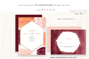 Orange Pink Fall Watercolor Flowers, an Illustration by Essem Creatives (Thumbnail 6 of 12)
